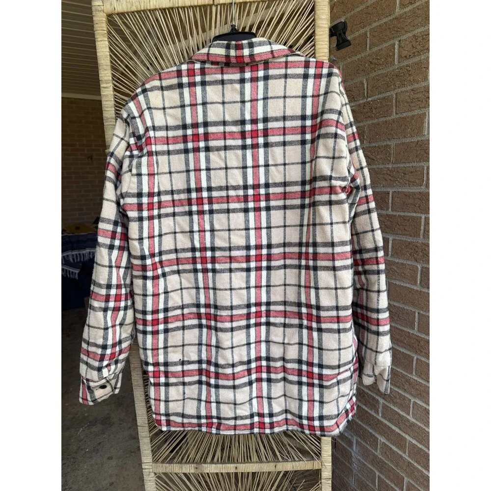 VINTAGE Frostproof Jacket Men L Red Flannel Shirt 70s 80s Heavy Duty USA*